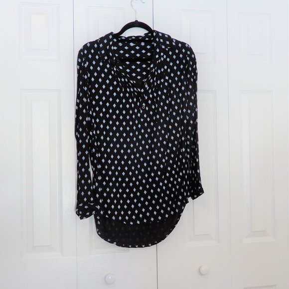 Apt. 9 Dark Blue Women’s Long Sleeve Blouse in Size M - Picture 1 of 7